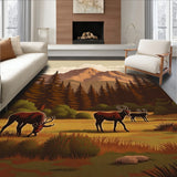 Rustic Wilderness Hearth Protection(Brown)