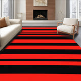 Festive Lumberjack Stripe Entrance with Bold Country Motif(Red)