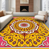 Bohemian Floral Ornate Delicate Tapestry (Yellow)