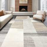 Abstract Bohemian Area Non Slip Ultra Entry(Beige)