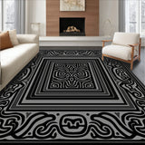 Classical Labyrinth Spiral Knot Decorative Maze Framework (Black)