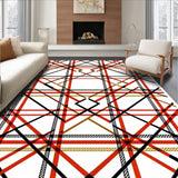 Harvest Festival Tartan Print Welcome Pumpkin Patch Theme(Red)