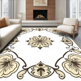 Elegant Medallion Foldable Throw With Vintage Inspired Motifs (Beige) - ODIKA