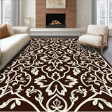 Luxurious Blossom Trellis Harmonious Intertwined Leaf Composition (Brown)