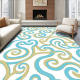 Abstract Waterfall Cascade Swirl Waves Symphony Ribbon Flow (Beige)