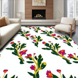 Dramatic Botanical Reverie with Artistic Flowing Floral Shapes(Green)