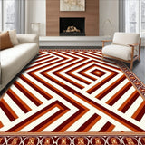 Heritage Zigzag Treasure Embellished With Knotted Border(Brown)