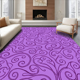 Elegant Swirl Abstract Modern Chic Fuzzy Sophisticated Stylish(Purple)
