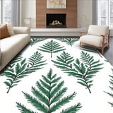 Snowy Fir Branch Semicircular Welcome Icy Half Round(Green)