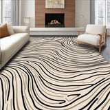 Contemporary Wave with Minimalist Flowing Lines (Beige)