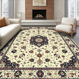 Sophisticated Beige with a Traditional Medallion Motif(Ivory)