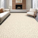 Elegant Cheetah Print Area Modern Geometric Design(Beige)
