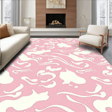 Heavenly Cloud Swirl Ethereal Plush Minimalist (Pink)