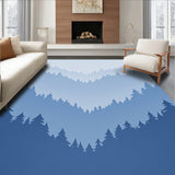 Mystical Fog Mountain Valley Enchanted Misty Landscape Journey (Blue)