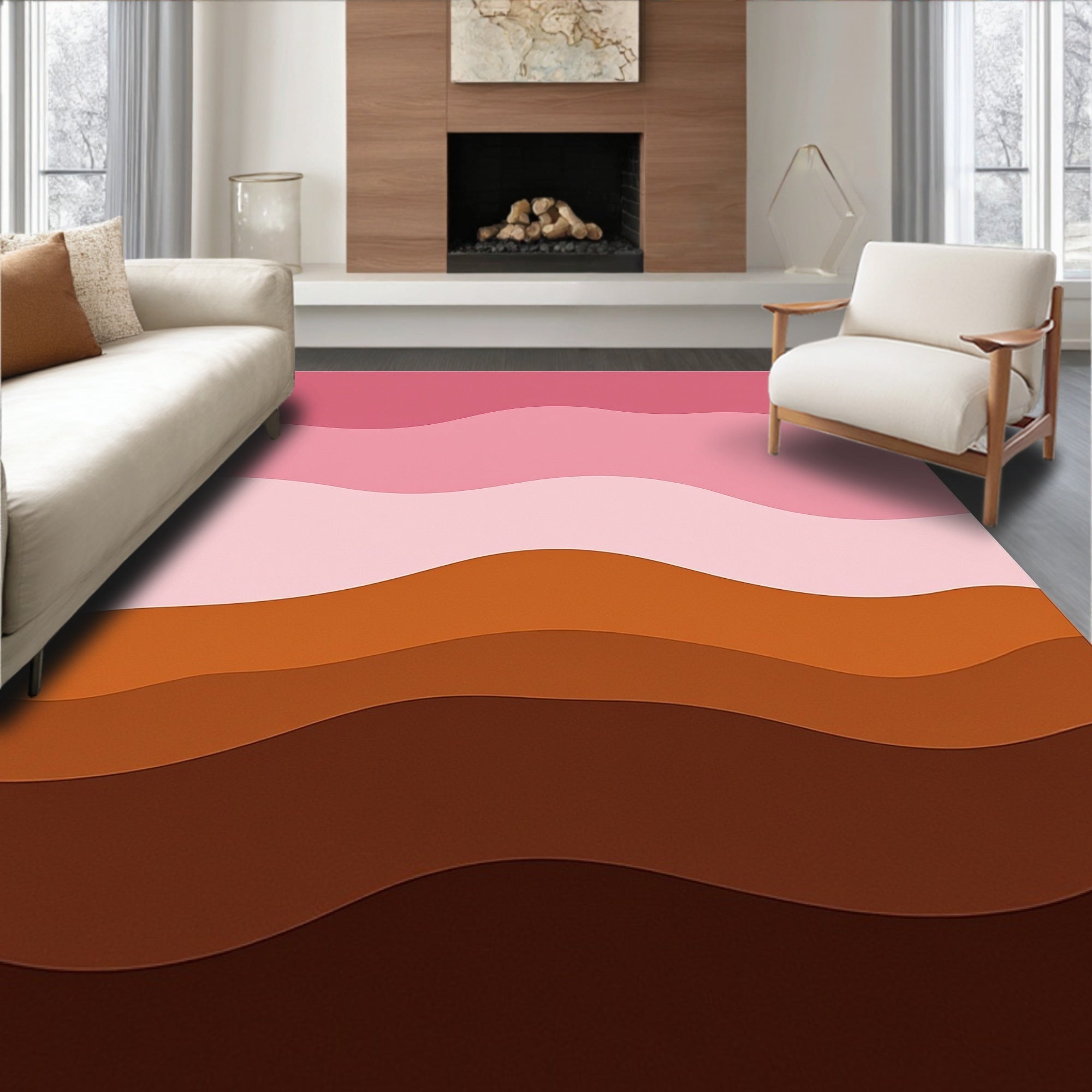 Mountain Horizon Sunset Gradient (Pink) - ODIKA