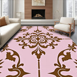 Elegant Damask Antiqued Weathered Heirloom Refined Decorative(Pink)