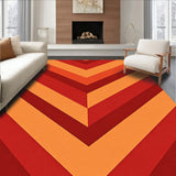 Chevron Zigzag with Gradient Autumn Hues(Orange)