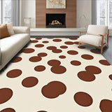 Abstract Spotted with Mocha and Light Sand Variations(Beige)