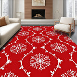 Snowflake Pine Tree with Delicate Festive Motifs(Red)