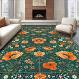 Trendy Contemporary Floral(Green)