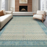 Beige Prayer Area with Traditional Geometric Design(Beige)