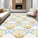 Pristine Nordic Fan Tessellation Minimalistic Scandinavian(Beige)