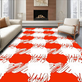 Contemporary Large Scale Checkerboard with Vibrant Contrast(Red)