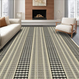 Ultra Soft Area Rug, Non Slip, Stain Resistant, Washable Area Rugs for Living Room, Bedroom, Modern Berber Striped(Beige)