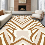 Contemporary with Subtle Tone Variations and Crisp Angles (Brown) - ODIKA