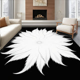 Dreamy Cumulus Shaped Decorative Accent Plush Faux Sheepskin(Black)