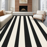 Bold Parallel Lines Contemporary Stripe Aesthetic(Black)