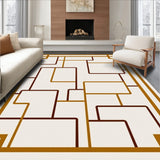 Modern Interlocking Maze with Elegant Framing(Gold)
