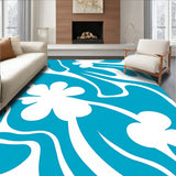 Cloud Swirl Abstract Waves with Curving Lines (Blue)