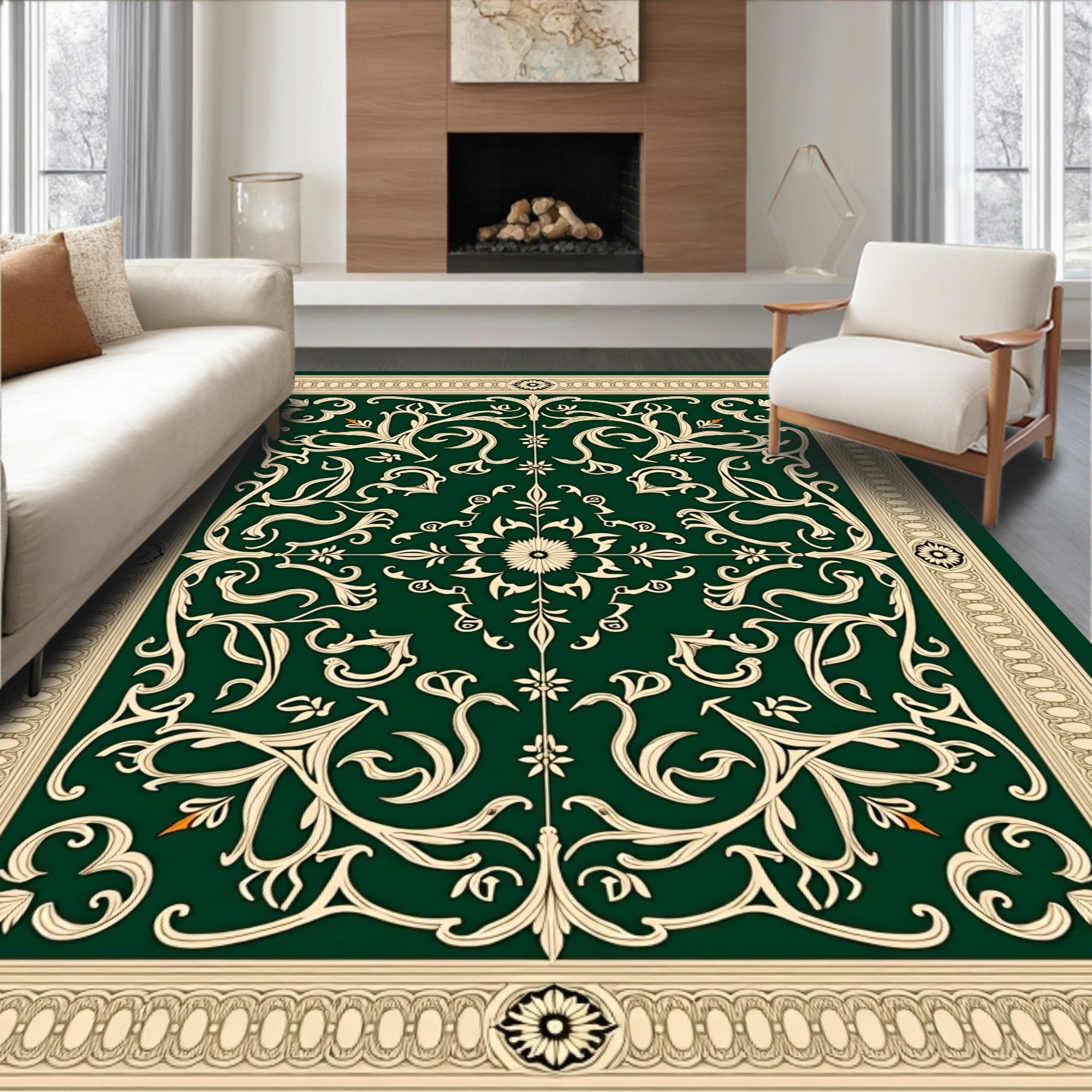 Classical with Ornamental Vine Scrollwork (Green) - ODIKA
