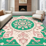 Lotus Bloom Interlocking Medallion Motif(Green)