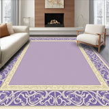 Artisan Heritage Featuring Faded Baroque Filigree Motifs(Purple)