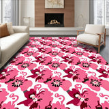 Enchanting Floral Blossom Artistic Swirly Whimsical Lovely Accent (Pink)