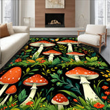 Whimsical Moth and Mushroom Art(Red)