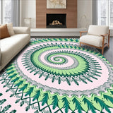 Elegant Botanical Leaf Swirl(Green)