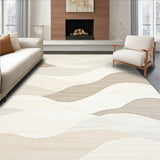 Chic with Abstract Wave in Cream Tones(Beige)