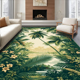 Stylish Vintage Inspired Palm Prints(Green)