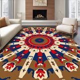 Holiday Toy Soldier Radial Display Decorative Floor Cover(Brown)