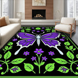 Mystical Moth Wings with Enchanted Forest Florals (Purple)