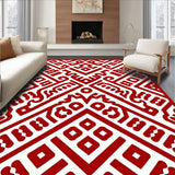 Modern Interlocking Medallion with Nordic(Red)