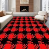 Buffalo Checkered Farmhouse Cabin Vintage Holiday Rustic(Red)