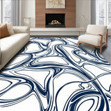 Elegant Marbled Swirl Luxurious Sophisticated Refined Ornate (Blue)