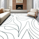 Elegant Arch Wave Micro Loop Luxury Textured Contemporary (Black) - ODIKA