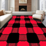 Festive Buffalo Check with Holiday Plaid Design(Red)