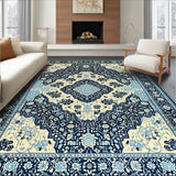 Ethereal Echoes Abstract Geometric Design in Navy Blue and Beige(Beige)