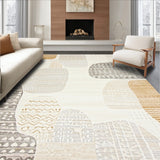 Boho Fringe Area Beige Neutral Tone Accent(Beige)